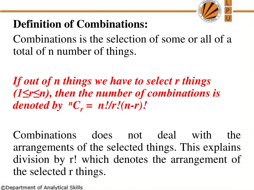 definition of combinations combinations