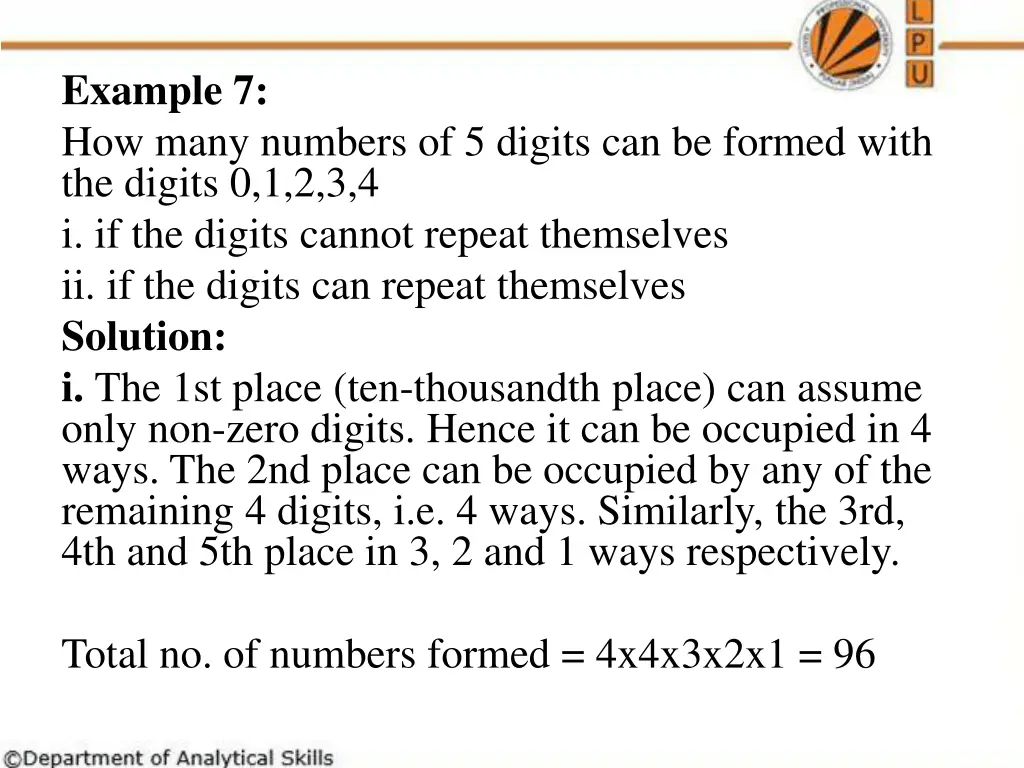 example 7 how many numbers of 5 digits