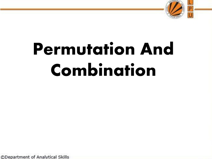 permutation and combination