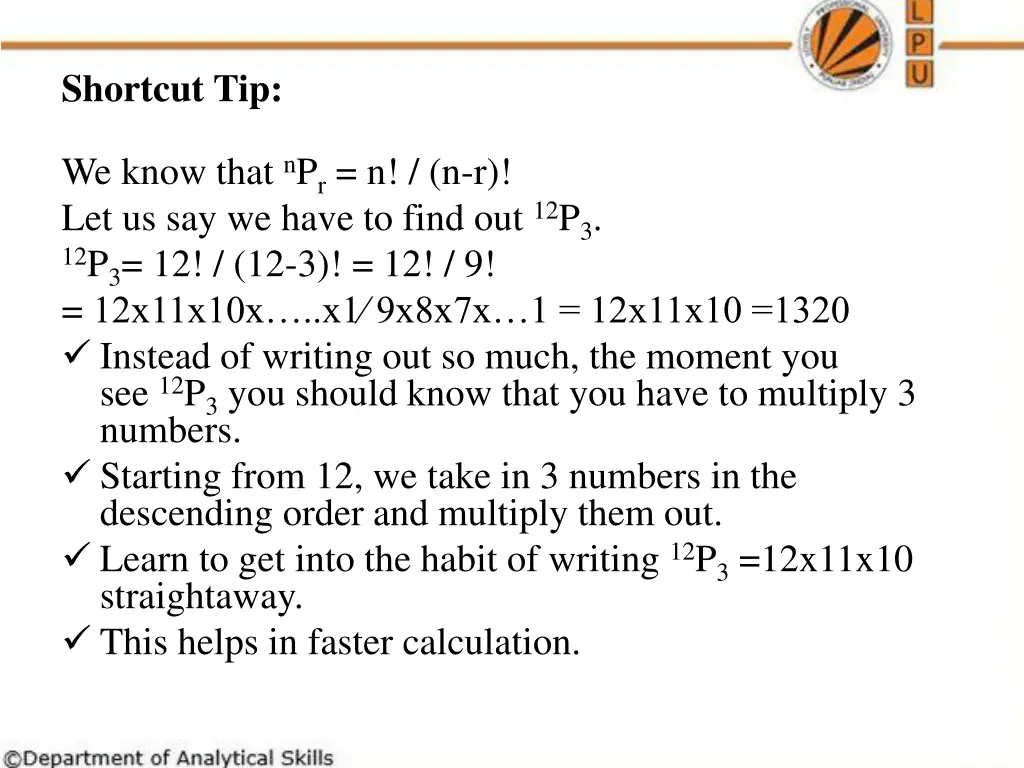 shortcut tip