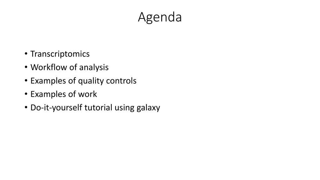 agenda