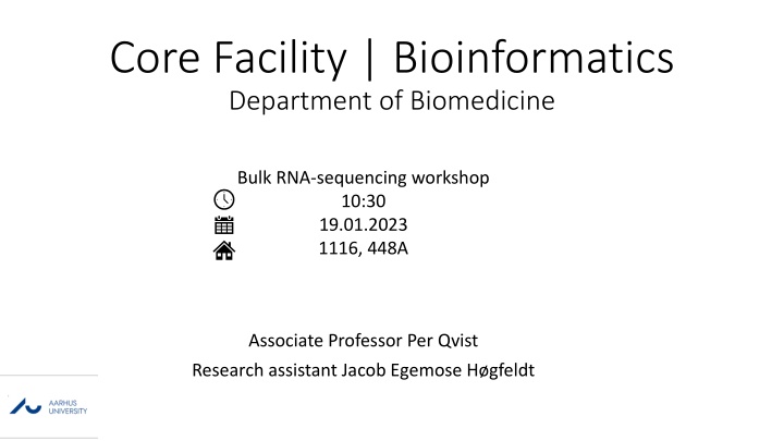 core facility bioinformatics department