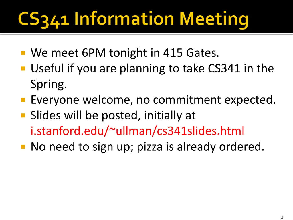 we meet 6pm tonight in 415 gates useful