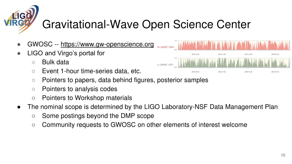 gravitational wave open science center