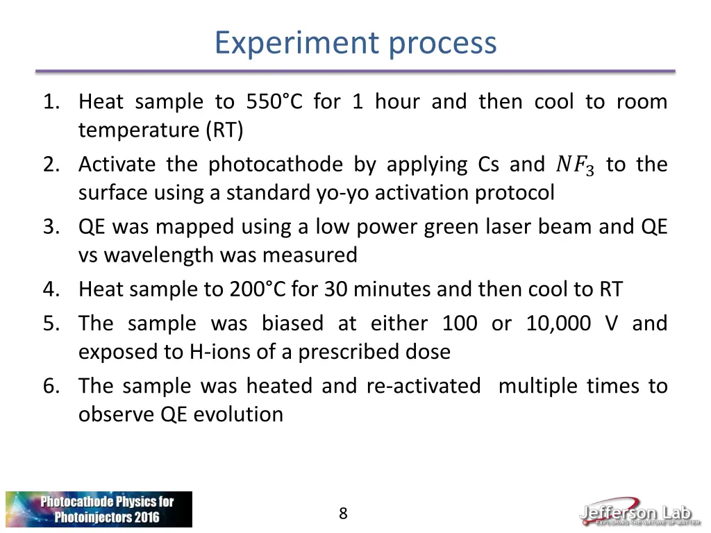 experiment process