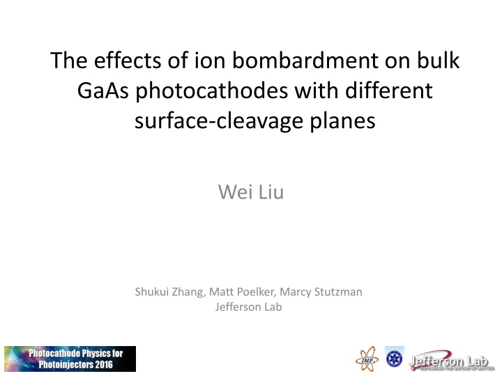 the effects of ion bombardment on bulk gaas