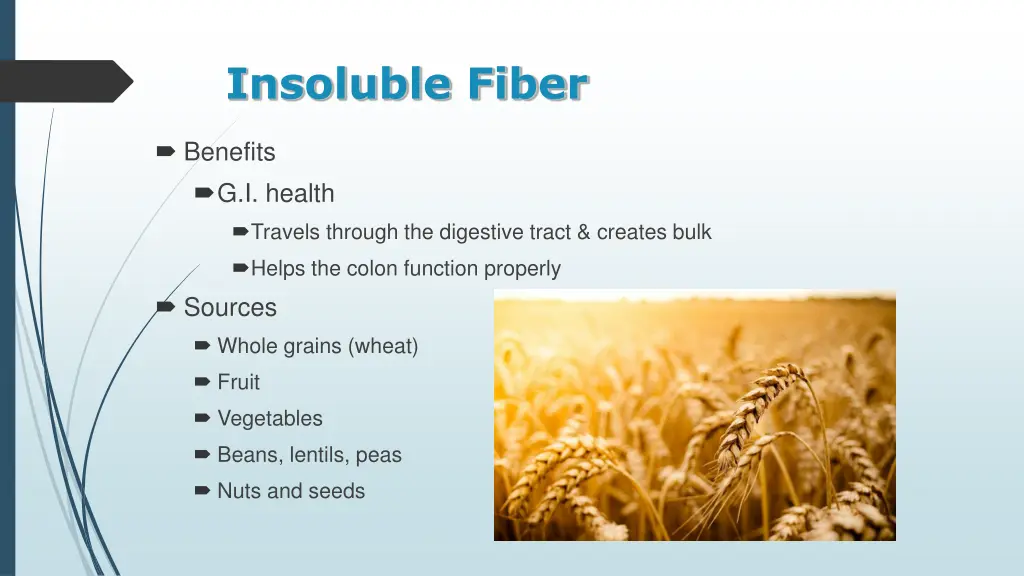 insoluble fiber