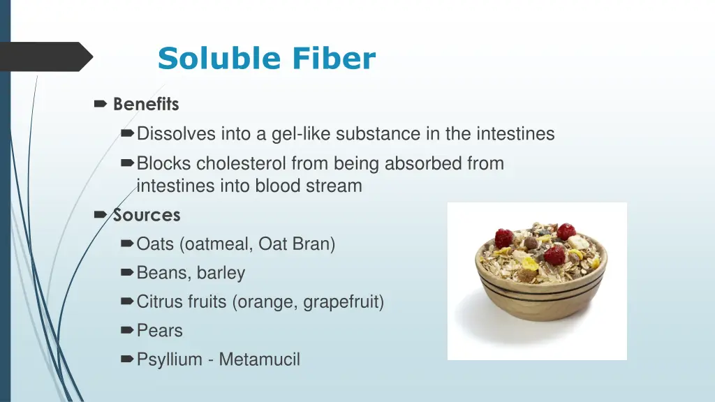 soluble fiber