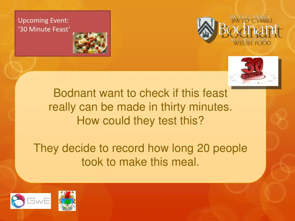 upcoming event 30 minute feast