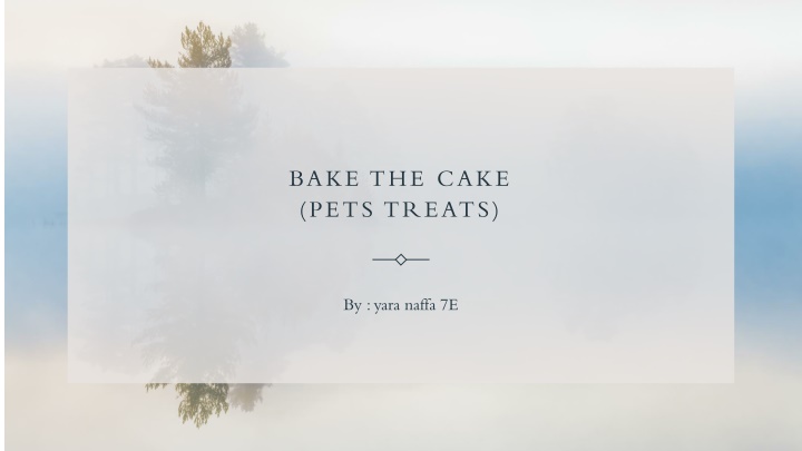 bake the cake pets treats