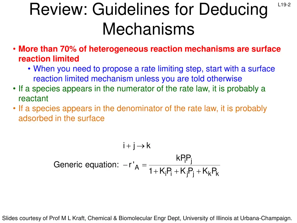 review guidelines for deducing mechanisms