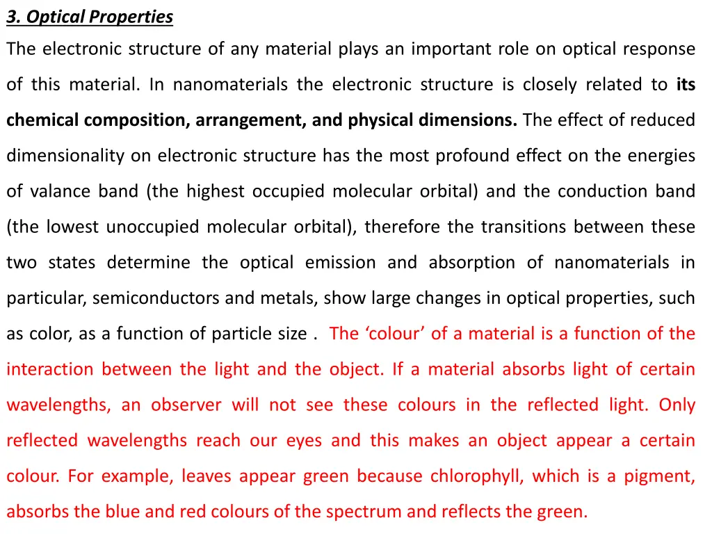 3 optical properties