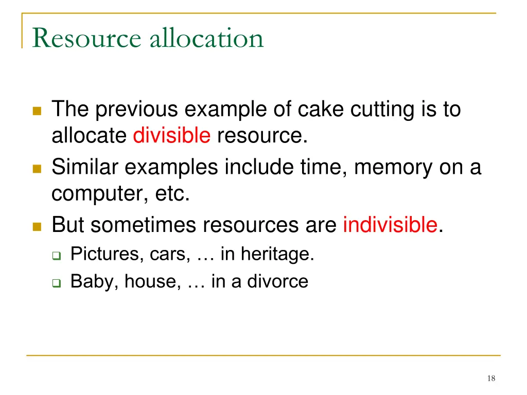 resource allocation 1