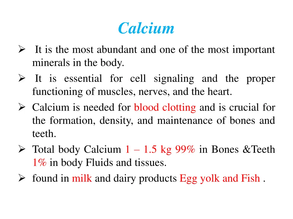 calcium