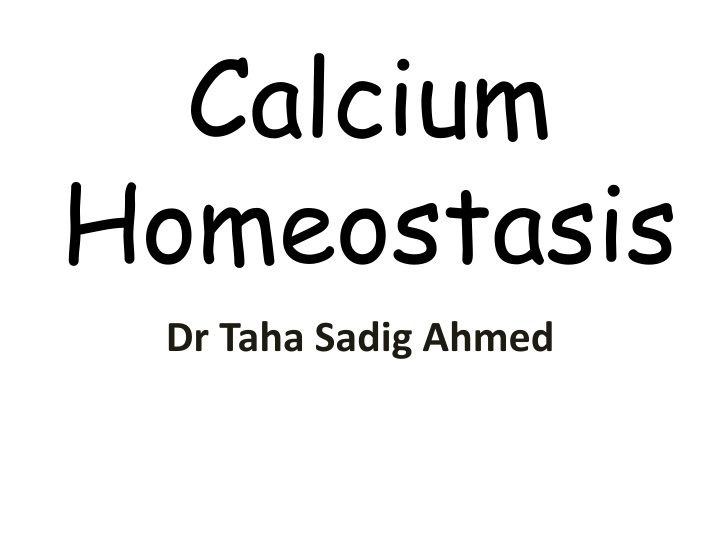 calcium homeostasis