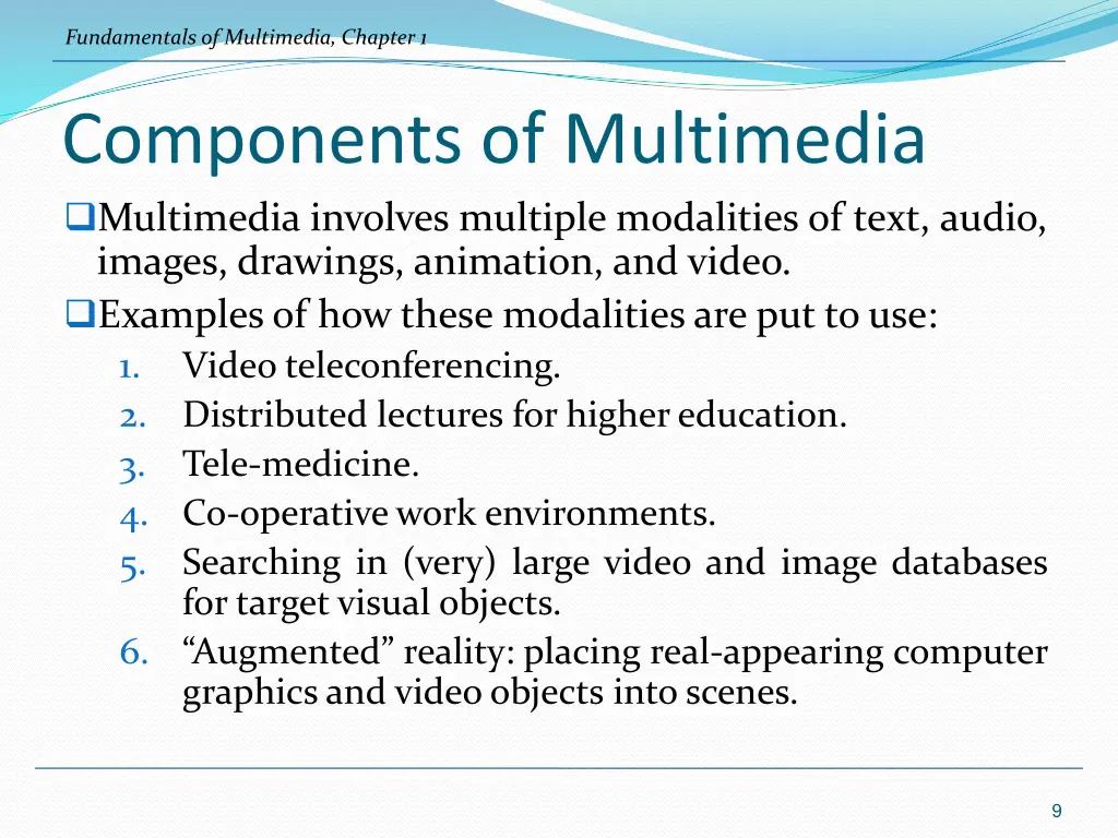 fundamentals of multimedia chapter 1 1