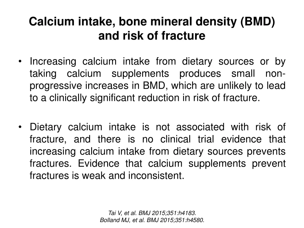 calcium intake bone mineral density bmd and risk