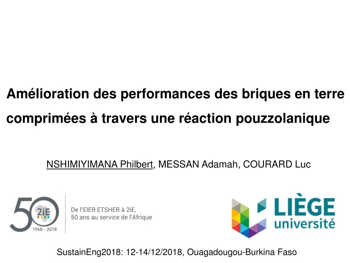 am lioration des performances des briques en terre