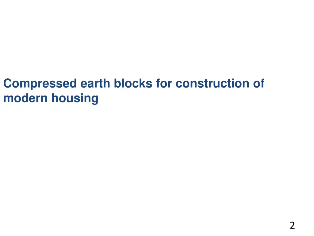 compressed earth blocks for construction