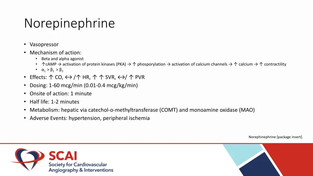 norepinephrine