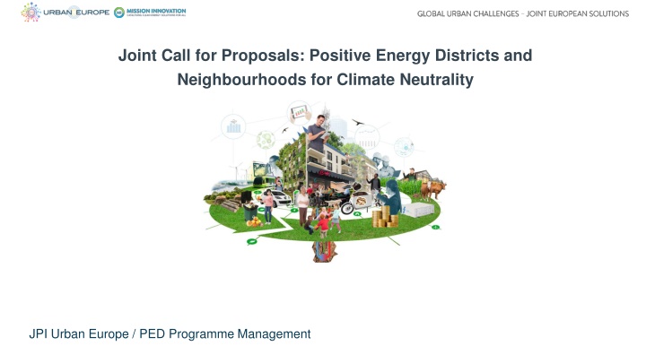 joint call for proposals positive energy