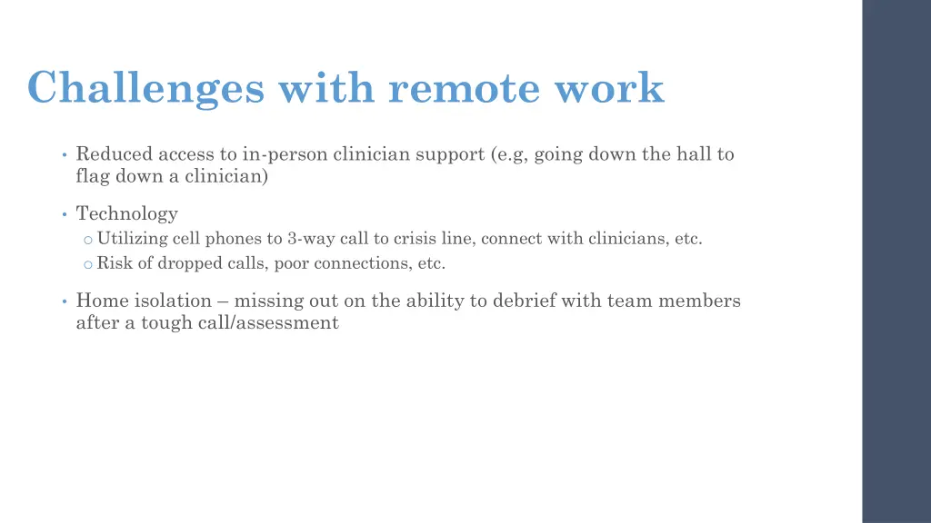 challenges with remote work