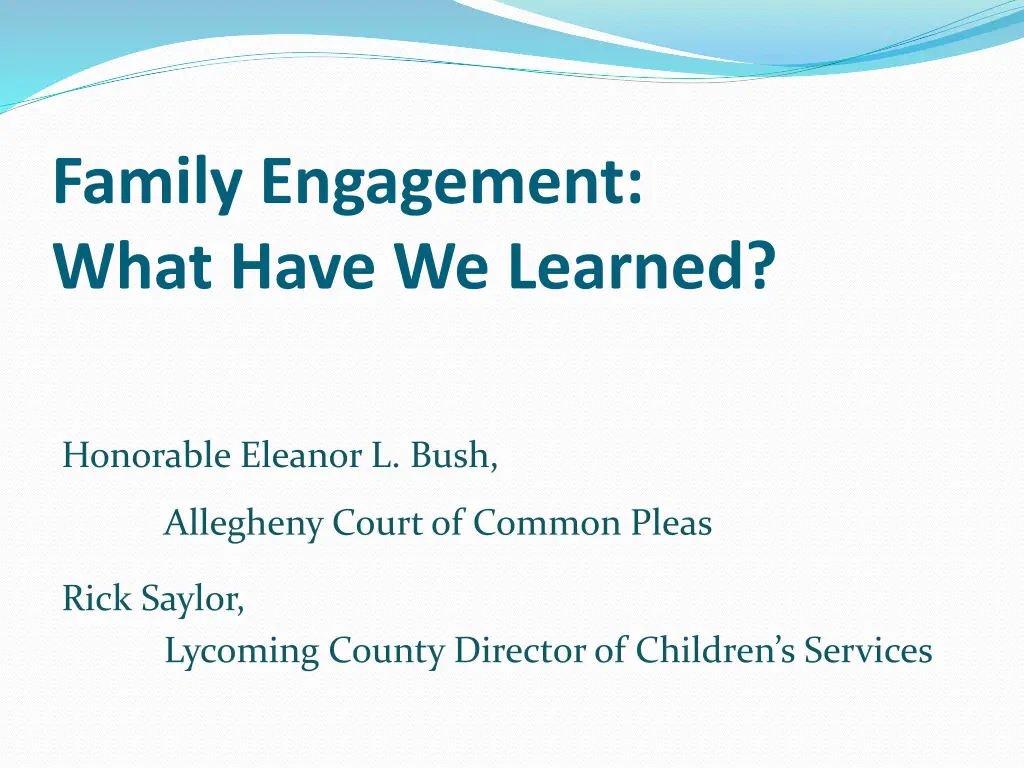 family engagement what have we learned