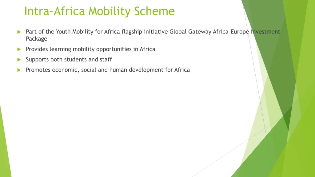 intra africa mobility scheme