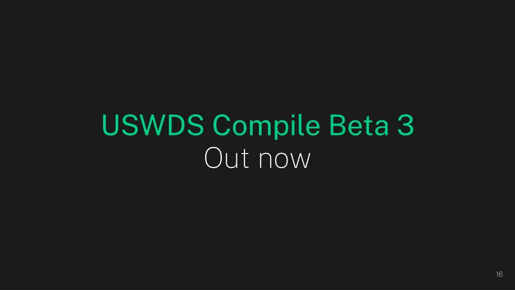 uswds compile beta 3 out now