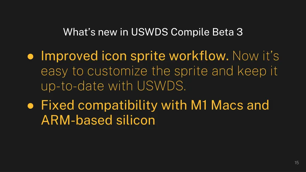 what s new in uswds compile beta 3