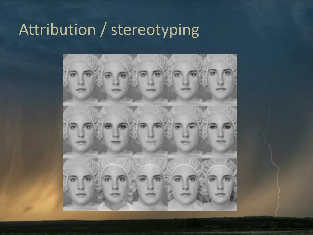 attribution stereotyping