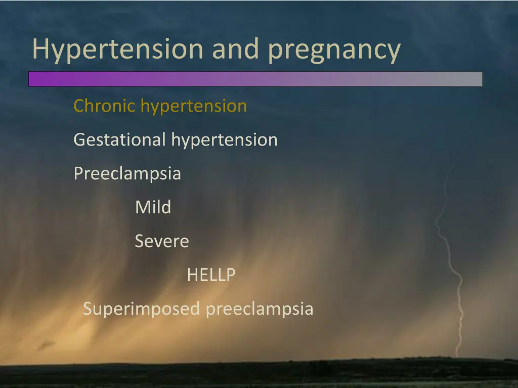 hypertension and pregnancy