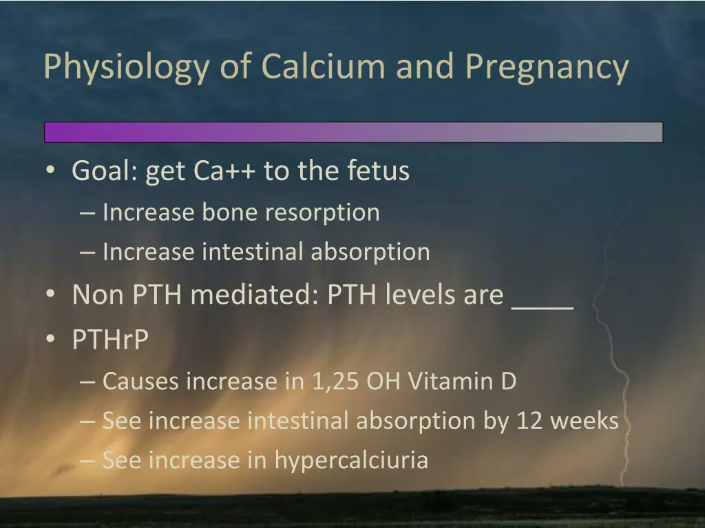 physiology of calcium and pregnancy 2