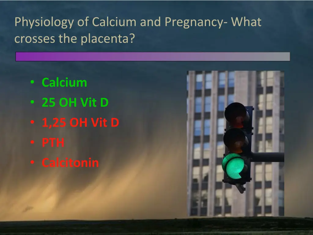 physiology of calcium and pregnancy what crosses