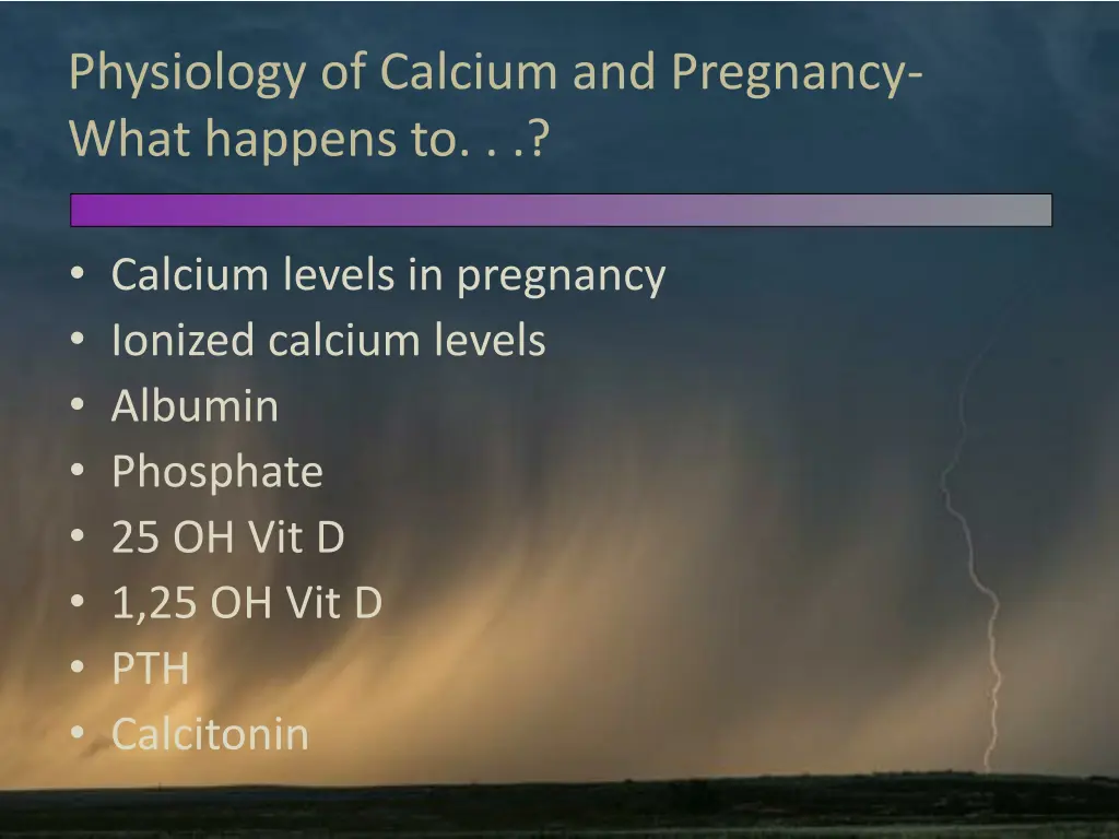 physiology of calcium and pregnancy what happens