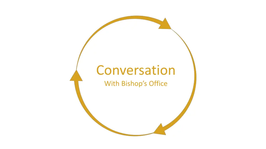 conversation with bishop s office