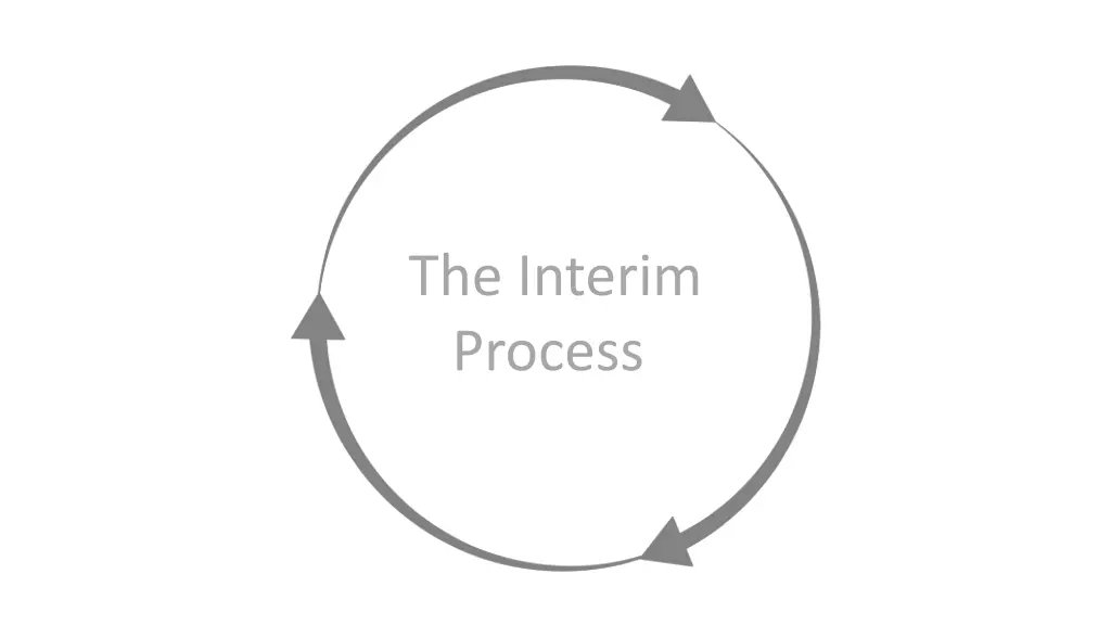 the interim process