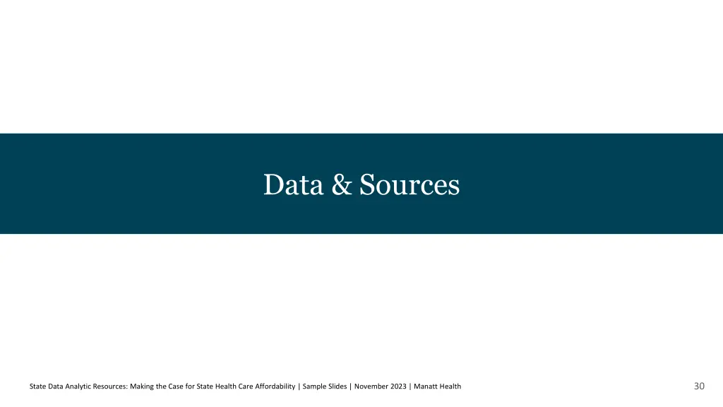 data sources