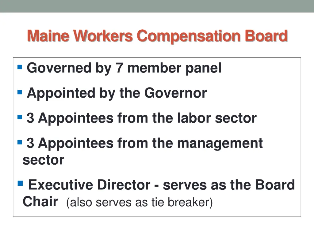 maine workers compensation board