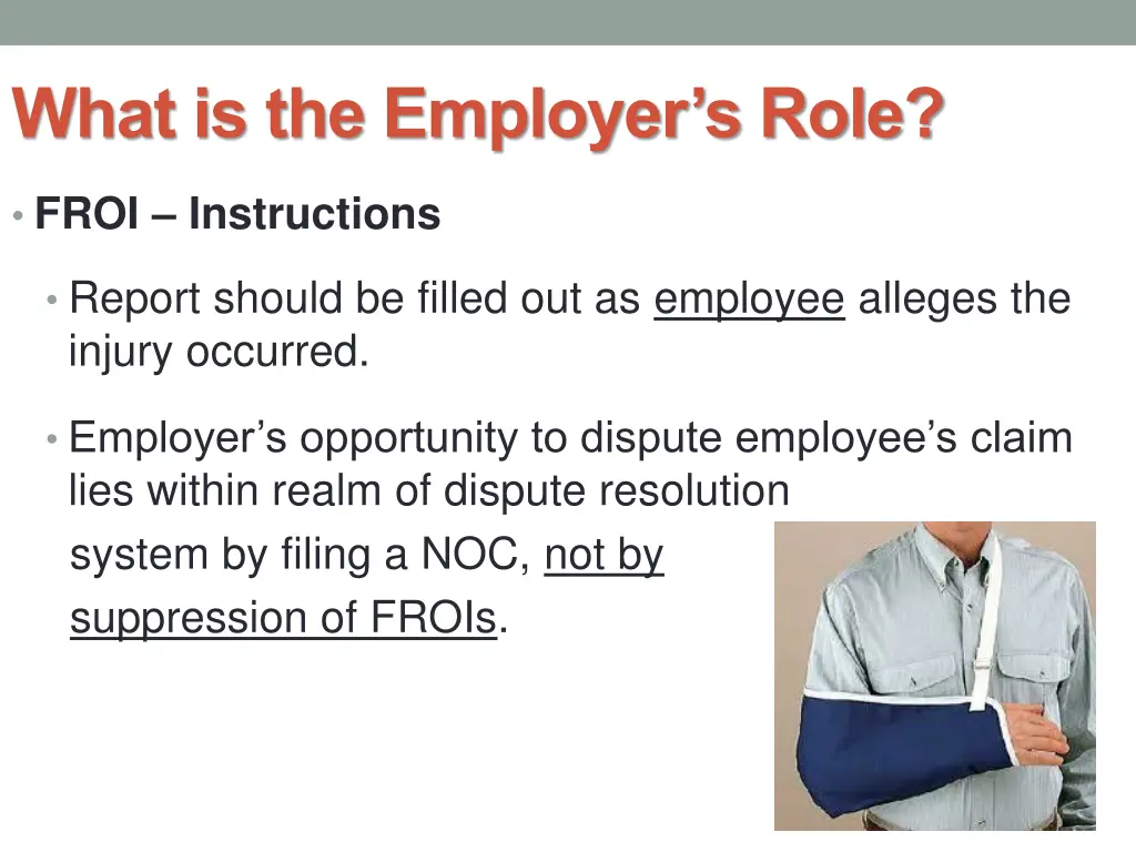 what is the employer s role 2