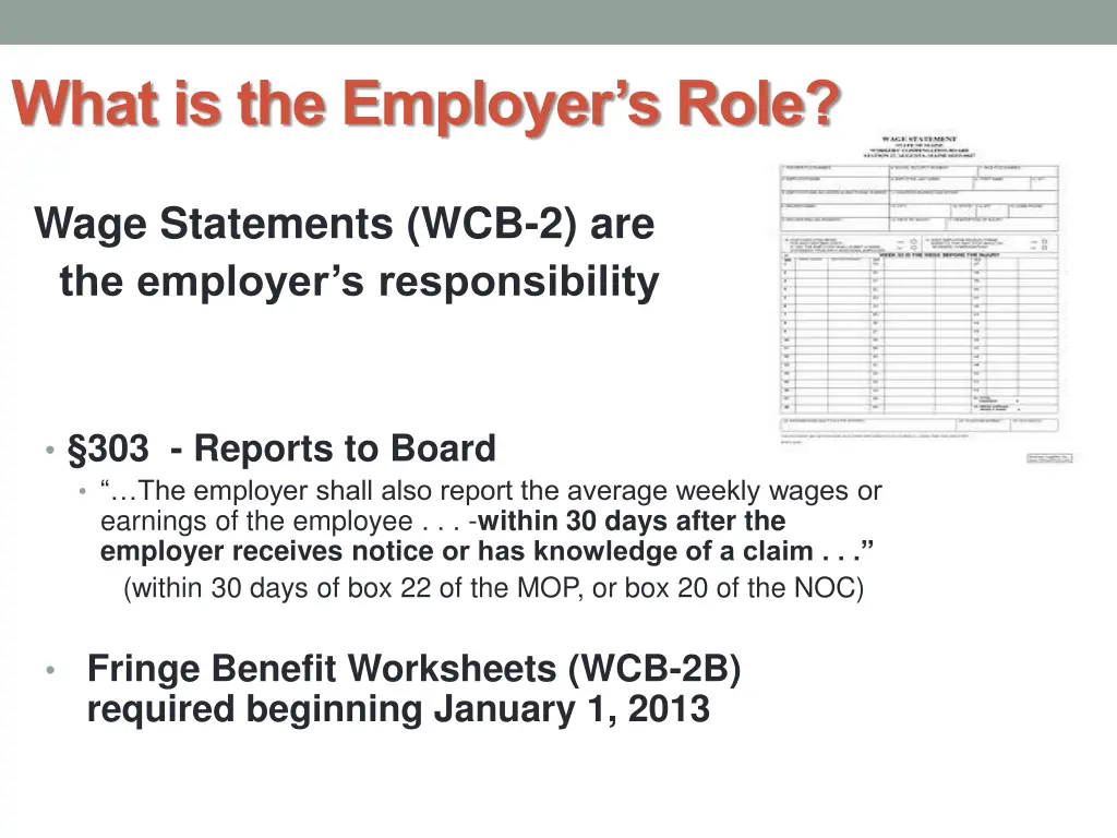 what is the employer s role 5