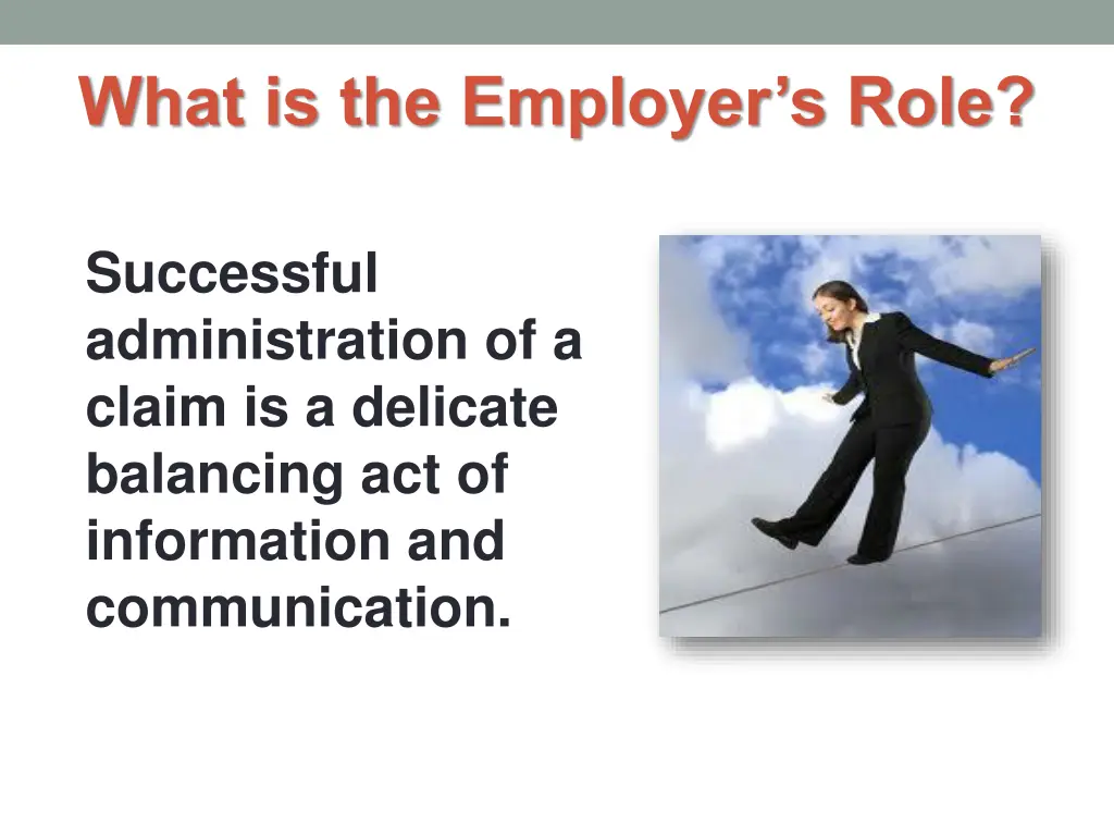 what is the employer s role