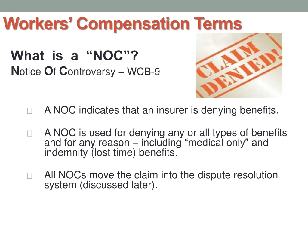 workers compensation terms 4