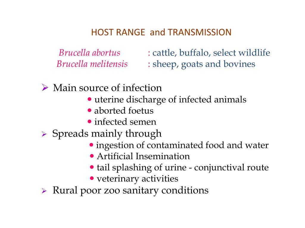 host range and transmission