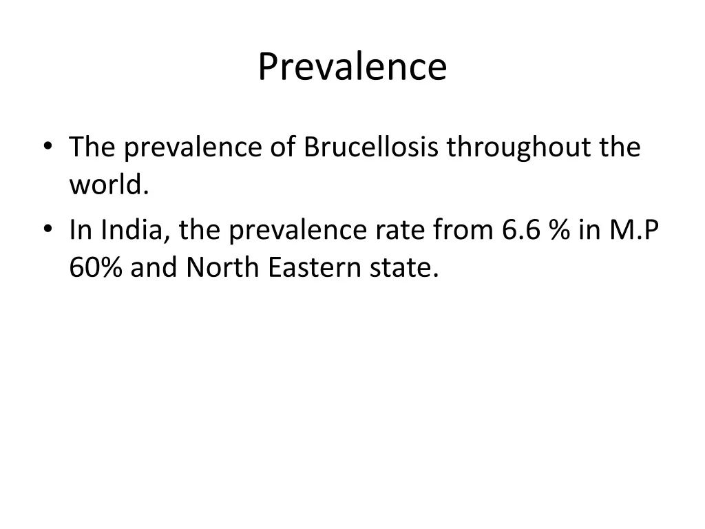 prevalence