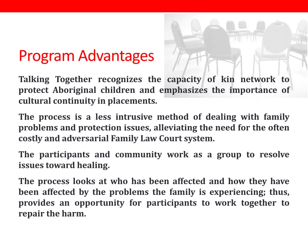 program advantages