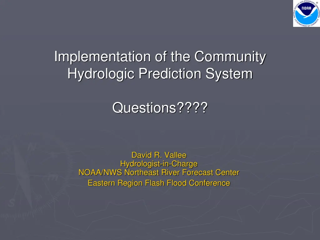 implementation of the community hydrologic 1