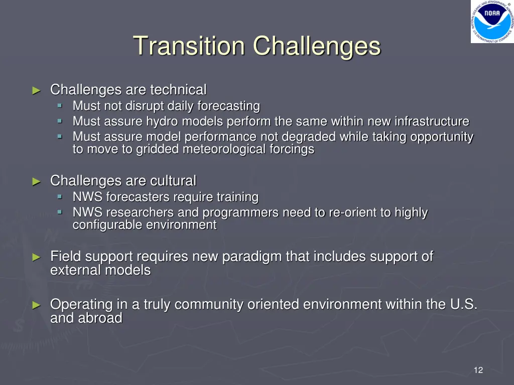 transition challenges