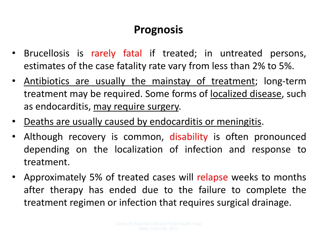 prognosis