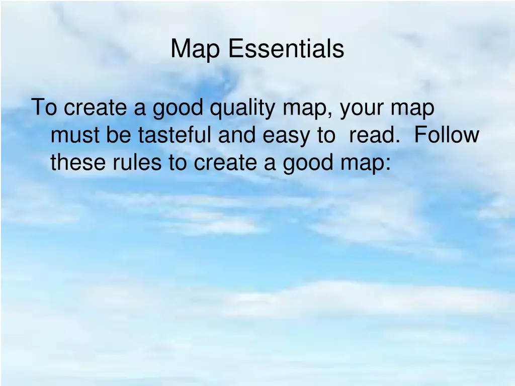 map essentials